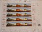 Feuillet de timbres belges Trains 2001, Timbres & Monnaies, Neuf, Autre, Trains, Enlèvement ou Envoi