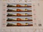 Feuillet de timbres belges Trains 2001, Neuf, Autre, Trains, Enlèvement ou Envoi