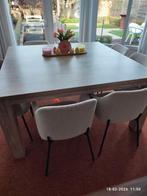 tafel, Huis en Inrichting, Tafels | Eettafels, Ophalen, Gebruikt, 150 tot 200 cm, Vierkant