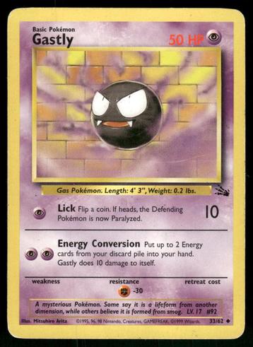 Gastly 33/62 - Fossil (Good) beschikbaar voor biedingen