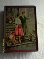 Vintage blikken koekjesdoos Koningshuis, Verzamelen, Koningshuis en Royalty, Ophalen of Verzenden, Gebruikt, Overige typen