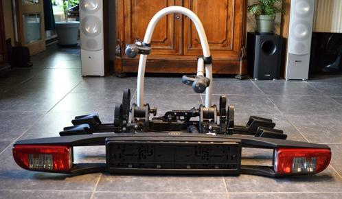 Audi Hitch fietshouder, Auto diversen, Fietsendragers, Zo goed als nieuw, Trekhaakdrager, 2 fietsen, Brede banden, Elektrische fiets