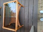 rotan salontafel met glazen blad, Huis en Inrichting, Tafels | Salontafels, Ophalen, Gebruikt