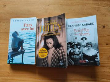 Lot de 3 romans feel good : Riley, Sabard et Ledig en très b