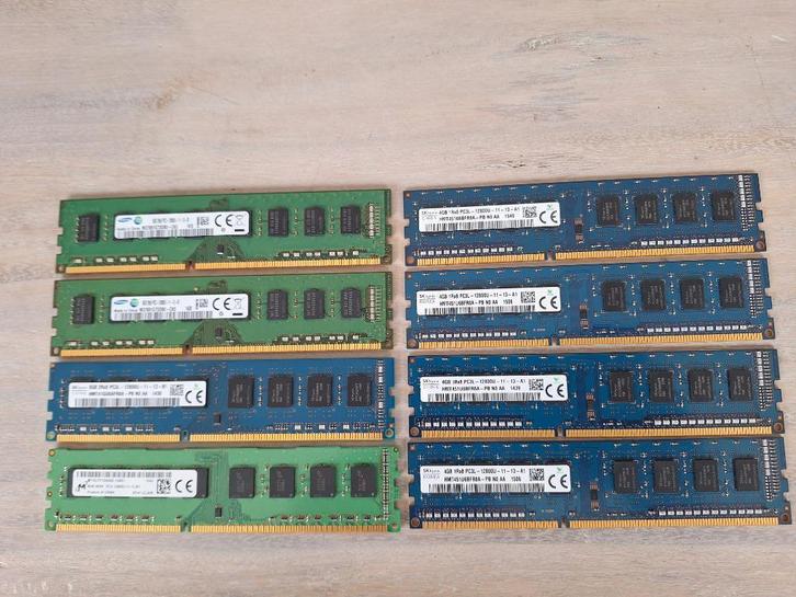 48GB DDR3 PC3-12800U Desktop Geheugen, Computers en Software, RAM geheugen, Gebruikt, Desktop, 32 GB, DDR3, Ophalen of Verzenden