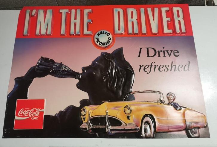 Coca cola panneau publicitaire, Verzamelen, Merken en Reclamevoorwerpen, Gebruikt, Reclamebord, Ophalen