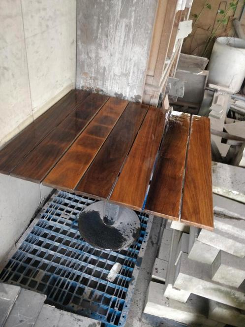 Prachtige Teak tuintafel! Oerdegelijk en handgemaakt., Tuin en Terras, Tuintafels, Zo goed als nieuw, Ophalen