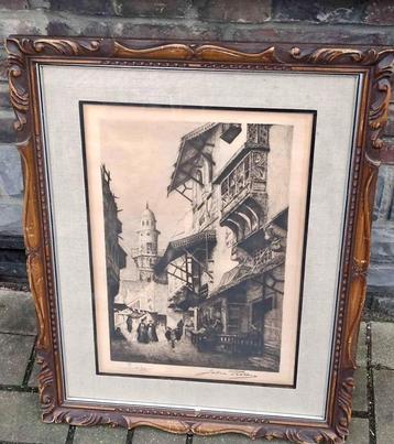 gravure signe julien perrey beschikbaar voor biedingen