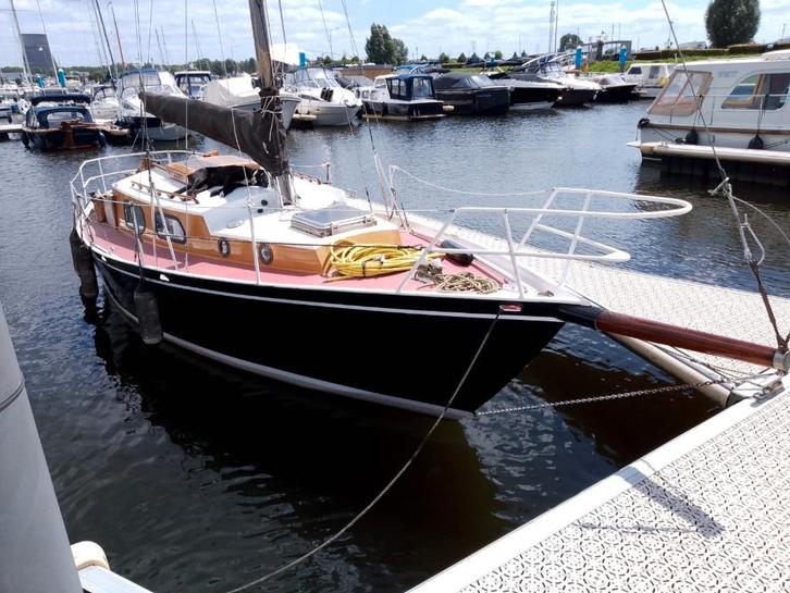 Stalen zeilboot 9m.Diesel 20pk., Watersport en Boten, Kajuitzeilboten en Zeiljachten, 6 tot 9 meter, Diesel, Ophalen