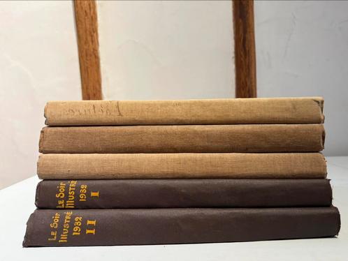 5 boeken: Le Soir Illustré 1932, 1934, 1935, Antiek en Kunst, Antiek | Boeken en Manuscripten, Ophalen