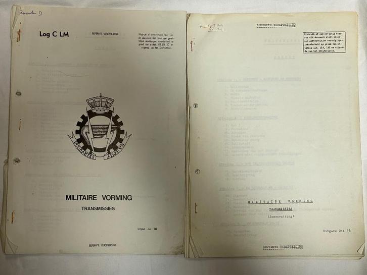 ABL - 2 Militaire reglementen - Transmissies, Verzamelen, Militaria | Algemeen, Ophalen of Verzenden