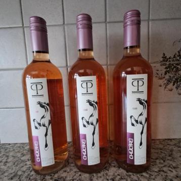 3 flessen rosé wijn 75 cl - Chucaro - Chili 2020 beschikbaar voor biedingen