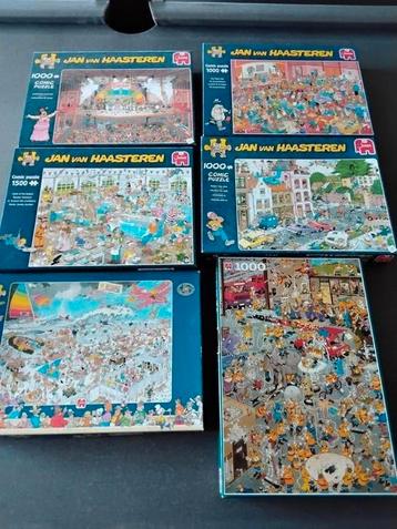 Lot 6 puzzels jan van haasteren. beschikbaar voor biedingen