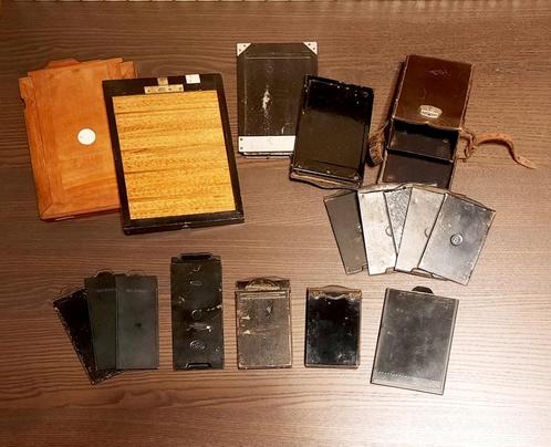 16  Platenhouders / Cassettes voor camera’s van voor 1940, Verzamelen, Foto-apparatuur en Filmapparatuur, Voor 1940, Ophalen