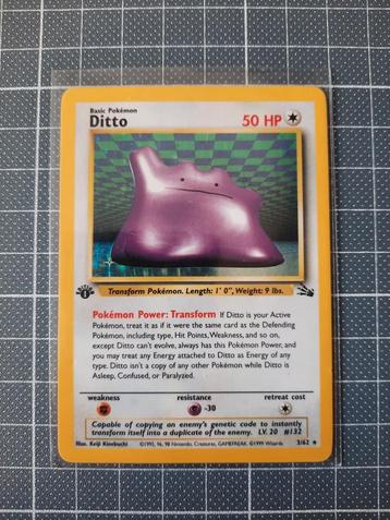 Ditto fossil 1st edition holo beschikbaar voor biedingen
