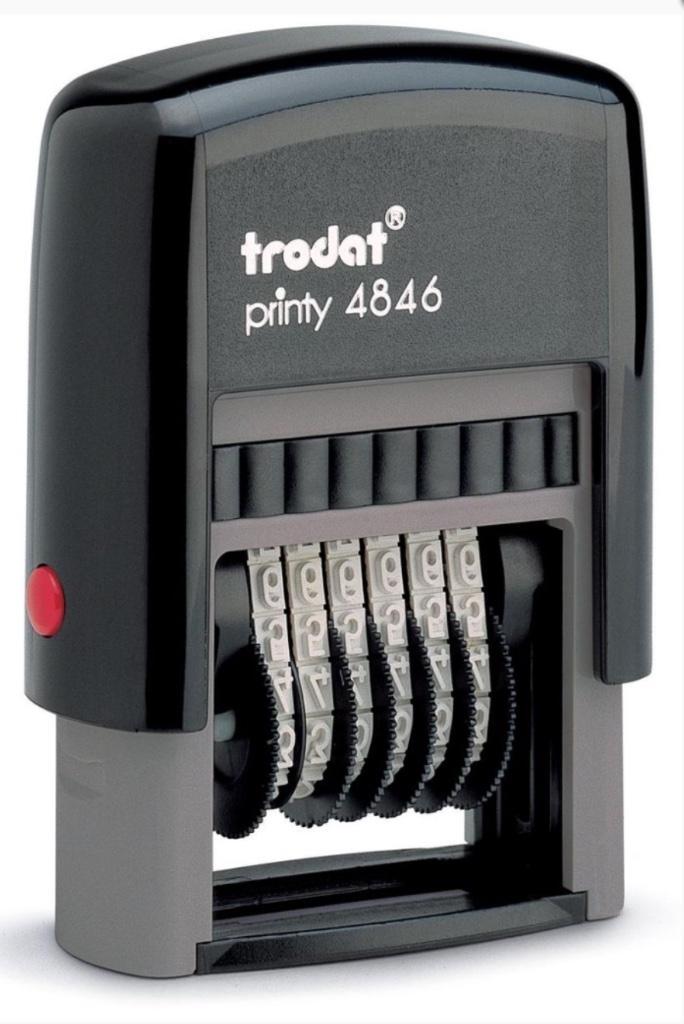 Nummerstempel Trodat Printy 4846, Divers, Accessoires de bureau, Neuf, Enlèvement ou Envoi