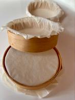 Houten ringen met boterpapier 10 cm diameter  300 stuks, Ophalen of Verzenden