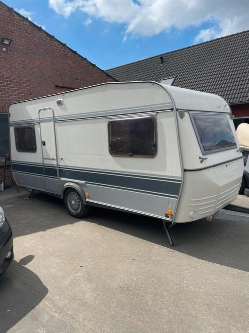 fendt caravan joker + voortent, Caravans en Kamperen, Caravans, Particulier, tot en met 4, Rondzit, Fendt, Dwarsbed, 6 tot 7 meter