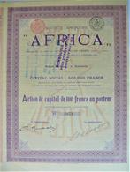 S.A. Africa - action de cap. de 100 fr. au porteur - 1899 !!, Postzegels en Munten, Aandelen en Waardepapieren, Ophalen of Verzenden