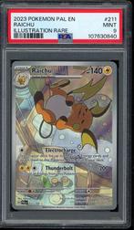 Raichu [Illustration Rare] PSA 9 - 211/193 - Paldea Evolved, Hobby en Vrije tijd, Verzamelkaartspellen | Pokémon, Ophalen of Verzenden