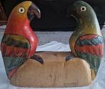 Couple de perroquets bois, Ophalen of Verzenden