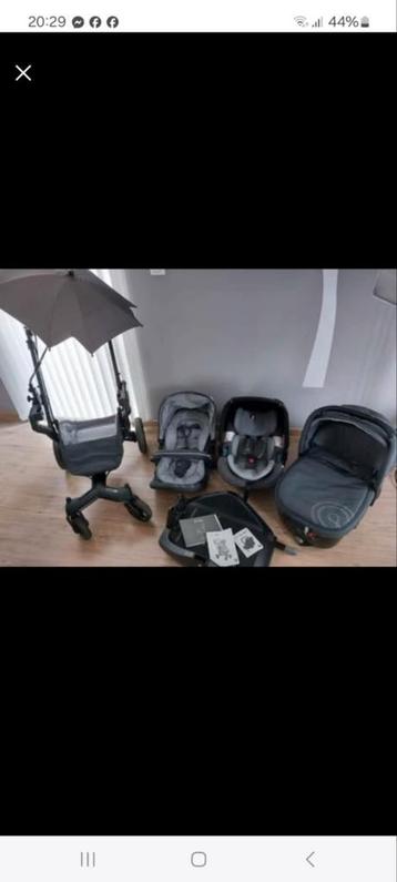 Poussette trio: poussette, landau, maxi-cosy., Enfants & Bébés, Poussettes & Combinaisons, Enlèvement, Comme neuf, Poussette