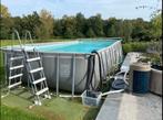 Zwembad 7,3 x 3,7 m met warmtepomp en vele toebehoren, Enlèvement, Utilisé