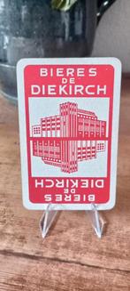 Brasserie bière 1 carte à jouer Diekirch, Collections, Enlèvement ou Envoi, Utilisé, Panneau, Plaque ou Plaquette publicitaire