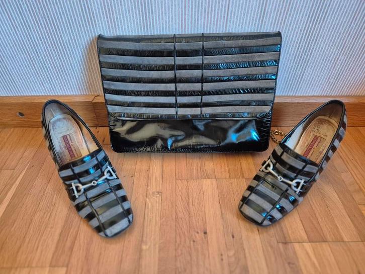 Sac à main et chaussures vintage en cuir taille 37 : noir/gr, Bijoux, Sacs & Beauté, Sacs | Sacs Femme, Utilisé, Sac à main, Noir