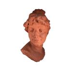 Buste van een vrouw in gips en terracotta, Antiek en Kunst, Antiek | Keramiek en Aardewerk, Ophalen