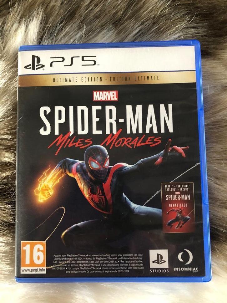 PS5 Marvel Spider-man Miles Morales, Games en Spelcomputers, Games | Sony PlayStation 5, Zo goed als nieuw, Ophalen of Verzenden