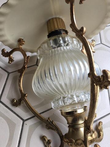 Vintage hanglamp glas harry potter style