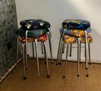 Vintage kruk met een make-over., Ophalen, Gebruikt