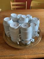 Witte koffietassen, Huis en Inrichting, Keuken | Servies, Gebruikt, Keramiek, Ophalen of Verzenden, Effen