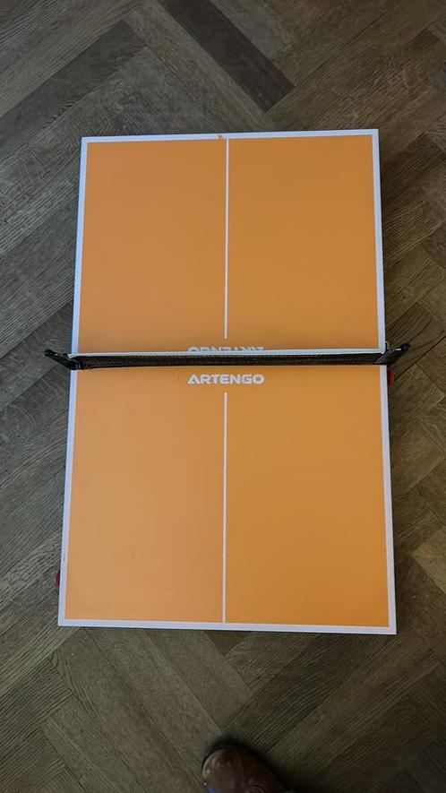 Mini table de ping pong ARTENGO, Sports & Fitness, Ping-pong, Comme neuf, Table d'intérieur, Pliante, Mobile