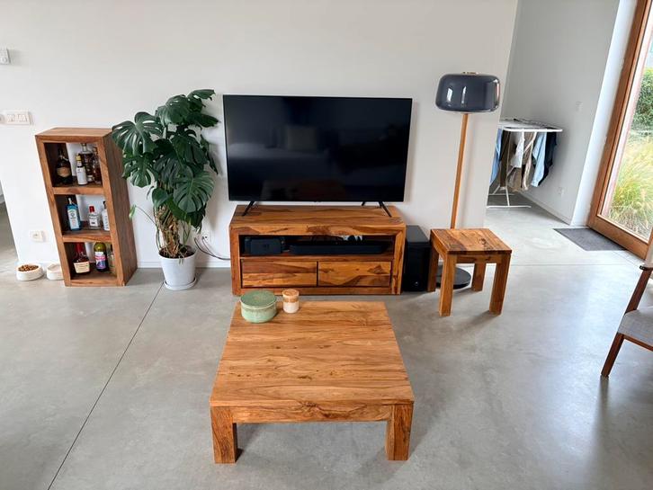 Meubelset 5 stuks Maisons du Monde Stockholm massief hout, Huis en Inrichting, Complete inboedels, Ophalen