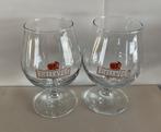 Set van 2 bierglazen Kriek Belle-Vue op voet, Ophalen of Verzenden, Zo goed als nieuw