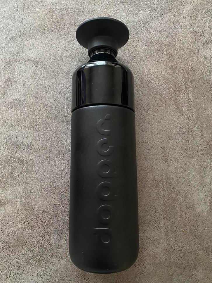 Dopper fles 580 ml — zwart, Sport en Fitness, Drinkbussen, Zo goed als nieuw, Ophalen