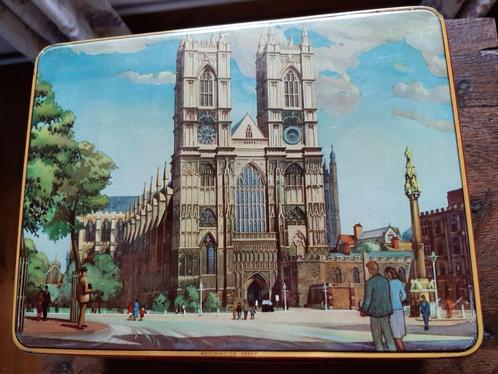 Boite métallique "Abbey Westminster". Jamesons chocolates, Verzamelen, Blikken, Overige, Overige merken, Ophalen of Verzenden