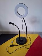 Ringlicht met telefoonhouder, Hobby en Vrije tijd, Vergrootglazen, Loepen en Loeplampen, Ophalen of Verzenden, Zo goed als nieuw