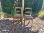 Houten retro cafestoelen prijs voor 2 stuks, Ophalen, Gebruikt