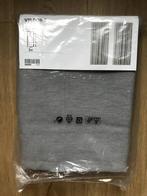 grijs gordijn (1 stuk) met gordijnrail en -haken (nieuw), Maison & Meubles, 100 à 150 cm, 200 cm ou plus, Enlèvement, Gris