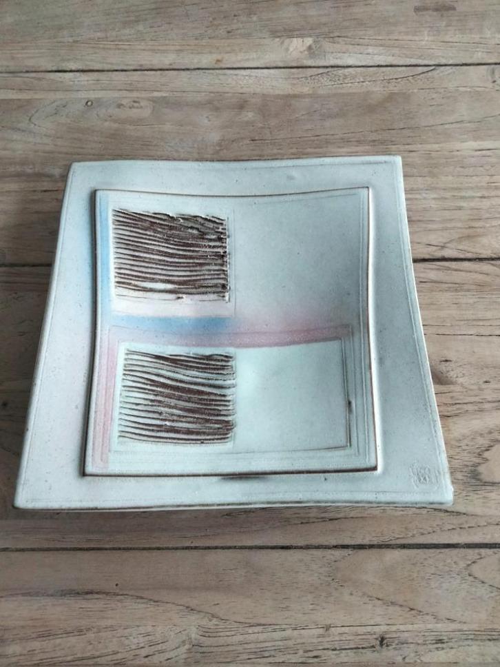 1980s vintage Postmodern studio keramiek schaal, Antiek en Kunst, Kunst | Overige Kunst, Ophalen of Verzenden