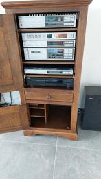 Muziek installatie in eiken kast., Ophalen, Zo goed als nieuw