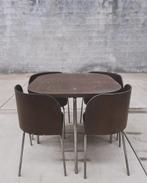 IKEA retro fusion set, Huis en Inrichting, Stoelen, Ophalen, Gebruikt, Bruin, Vintage