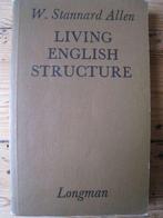 Schoolboek : Living English Structure, W. Stannard Allen, Livres, Livres scolaires, Enlèvement ou Envoi