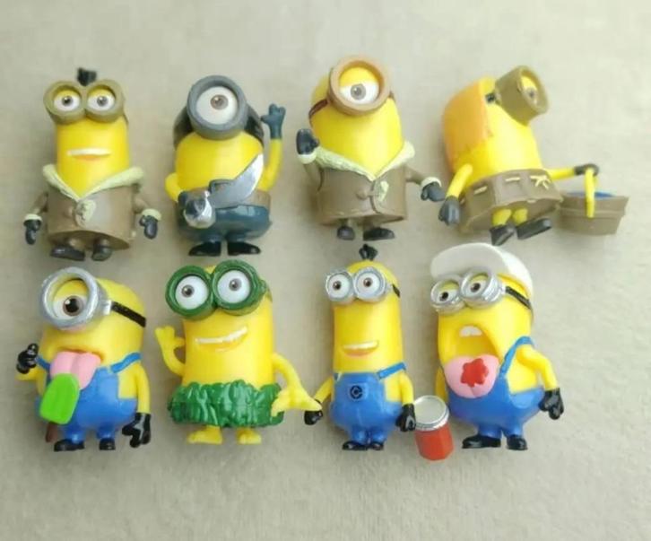 Minions 8 figuren - Nieuw, Kinderen en Baby's, Speelgoed | Actiefiguren, Nieuw, Verzenden