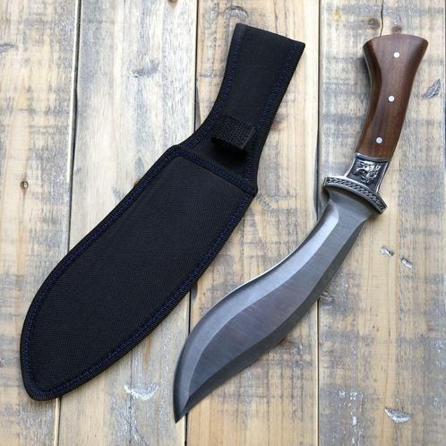 Kukri mes (33,5 cm) met houten handvat, Verzamelen, Militaria | Algemeen, Overige soorten, Mes of Dolk, Verzenden