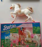 Barbie paard met toebehoren en omheining, Comme neuf, Enlèvement ou Envoi