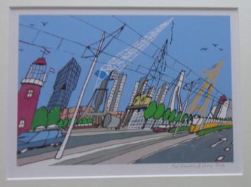 ROEL SMEETS / DE HAVEN / KLEURZEEFDRUK / 44x50cm / KADER SIG beschikbaar voor biedingen